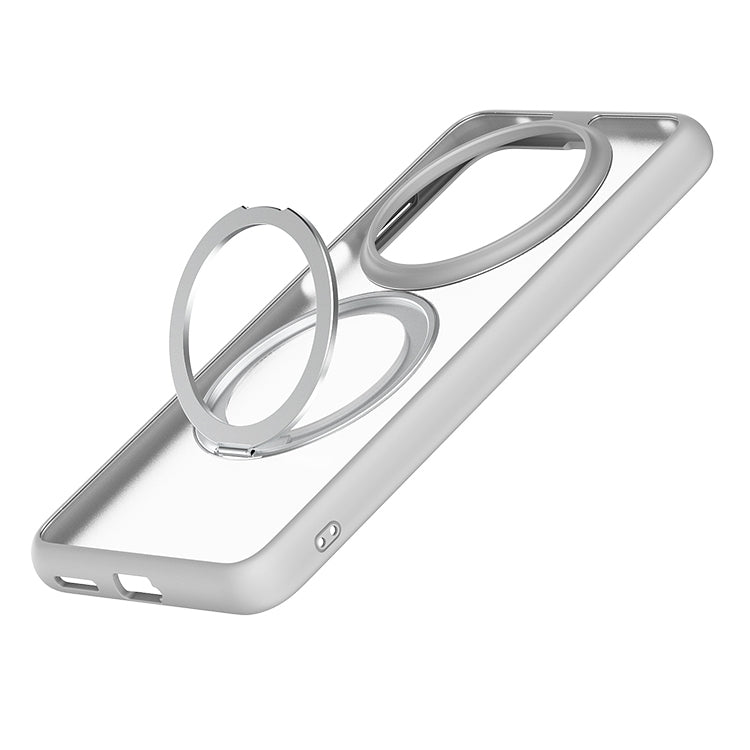 For Huawei Mate 70 Pro / 70 Pro+ Frosted 360 Degree Rotating Holder Phone Case(Grey) - Huawei Cases by PMC TechLife | Online Shopping South Africa | PMC TechLife | Buy Now Pay Later Mobicred