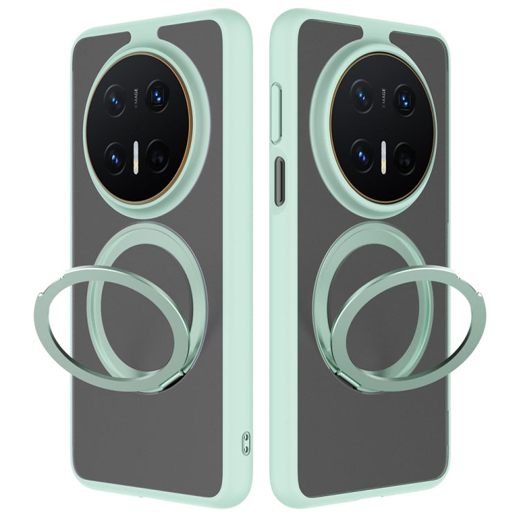 For Huawei Mate 70 Pro / 70 Pro+ Frosted 360 Degree Rotating Holder Phone Case(Green) - Huawei Cases by PMC TechLife | Online Shopping South Africa | PMC TechLife | Buy Now Pay Later Mobicred