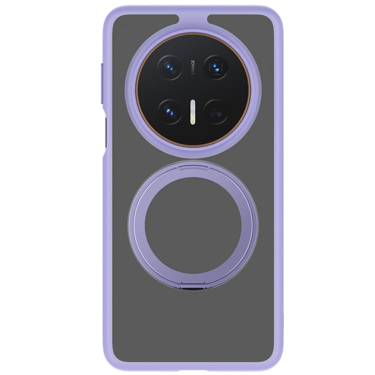 For Huawei Mate 70 Pro / 70 Pro+ Frosted 360 Degree Rotating Holder Phone Case(Purple) - Huawei Cases by PMC TechLife | Online Shopping South Africa | PMC TechLife | Buy Now Pay Later Mobicred