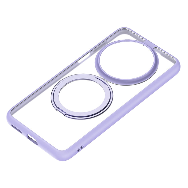 For Huawei Mate 70 Pro / 70 Pro+ Frosted 360 Degree Rotating Holder Phone Case(Purple) - Huawei Cases by PMC TechLife | Online Shopping South Africa | PMC TechLife | Buy Now Pay Later Mobicred