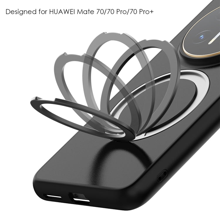 For Huawei Mate 70 Frosted 360 Degree Rotating Holder Phone Case(Green) - Huawei Cases by PMC TechLife | Online Shopping South Africa | PMC TechLife | Buy Now Pay Later Mobicred