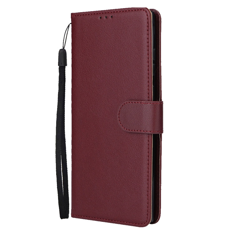 For Samsung Galaxy S25 Ultra 5G 3-Card Slots Multifunctional Leather Phone Case(Wine Red) - Galaxy S25 Ultra 5G Cases by PMC Jewellery | Online Shopping South Africa | PMC Jewellery | Buy Now Pay Later Mobicred