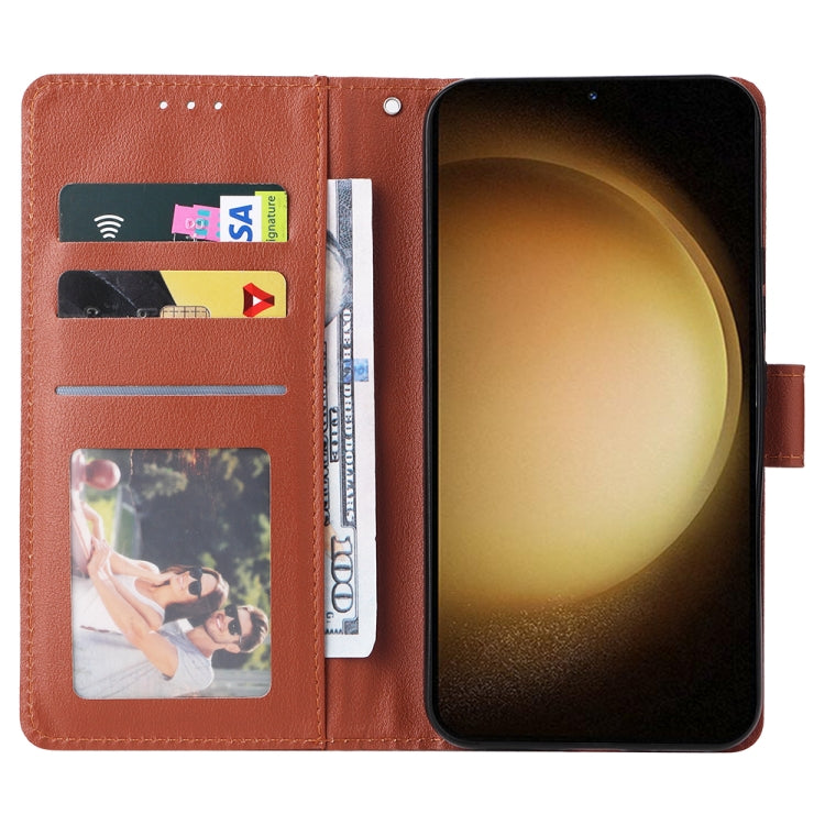 For Samsung Galaxy S25+ 5G 3-Card Slots Multifunctional Leather Phone Case(Brown) - free shipping - PMC Jewellery - Order now!