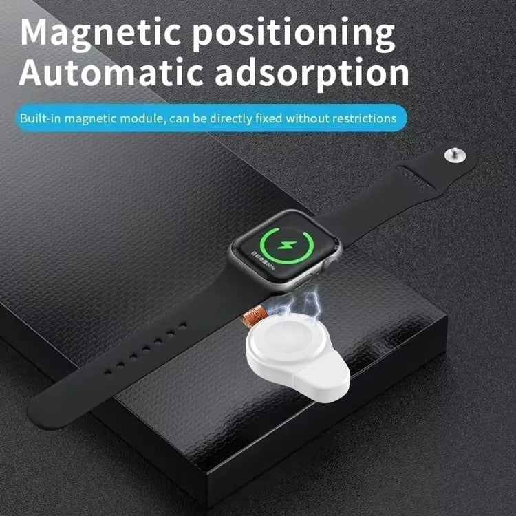 For Apple Watch Series A01 Portable Wireless Charger(White) - Charger / Holder by PMC TechLife | Online Shopping South Africa | PMC TechLife | Buy Now Pay Later Mobicred