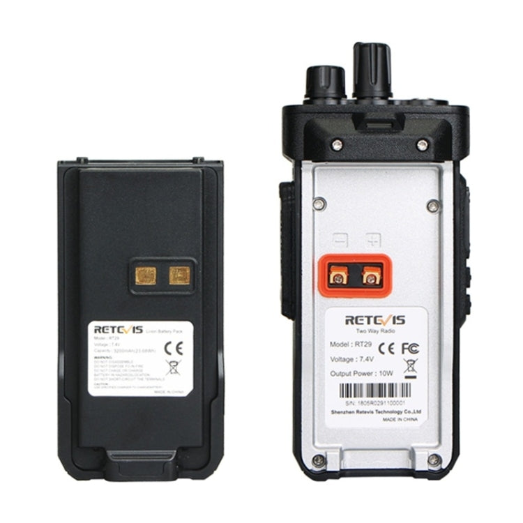 RETEVIS RT29 10W VHF136-174 MHz 16CHS Two Way Radio Handheld Walkie Talkie, EU Plug(Black) - free shipping - PMC TechLife - Order now!