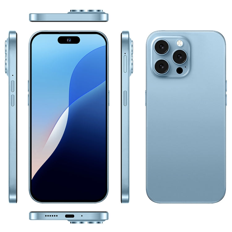 U218 / i16 Pro Max, 1GB+16GB, 6.6 inch Android 8.1 MTK6580A Quad Core, OTG, Network: 3G, Dual SIM, Plug:US Plug(Blue) - free shipping - PMc TechLife - Order now!