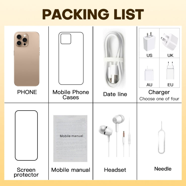 U218 / i16 Pro Max, 1GB+16GB, 6.6 inch Android 8.1 MTK6580A Quad Core, OTG, Network: 3G, Dual SIM, Plug:AU Plug(Black) - free shipping - PMc TechLife - Order now!