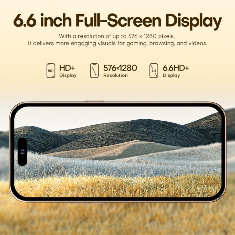 U218 / i16 Pro Max, 1GB+16GB, 6.6 inch Android 8.1 MTK6580A Quad Core, OTG, Network: 3G, Dual SIM, Plug:EU Plug(Black) - free shipping - PMc TechLife - Order now!