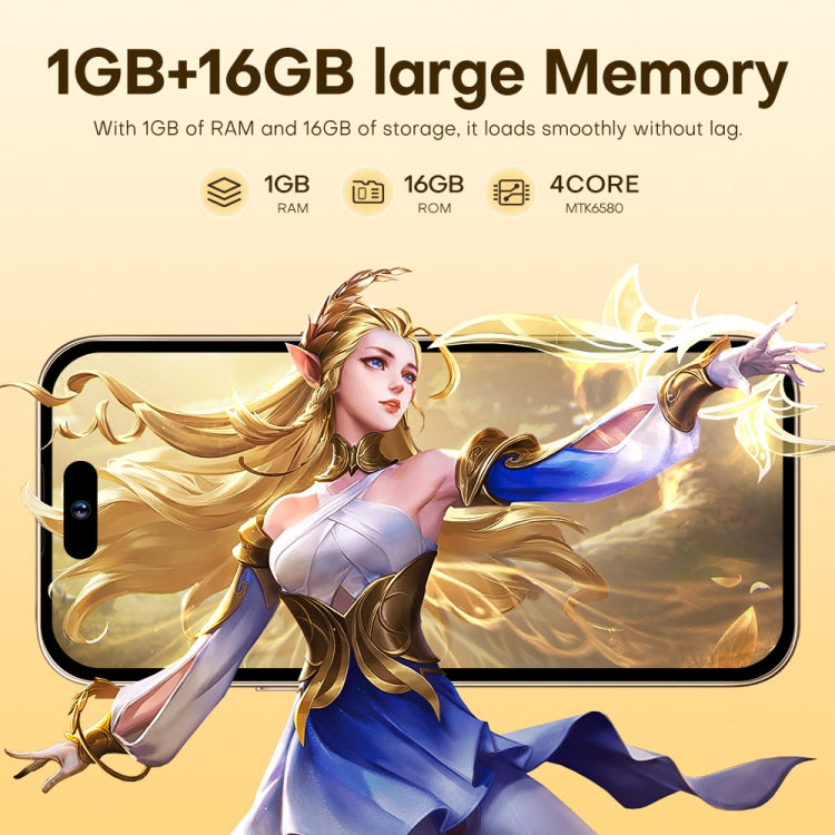 U218 / i16 Pro Max, 1GB+16GB, 6.6 inch Android 8.1 MTK6580A Quad Core, OTG, Network: 3G, Dual SIM, Plug:AU Plug(White) - free shipping - PMc TechLife - Order now!