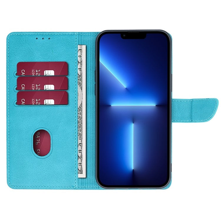 For Samsung Galaxy S25 5G Calf Texture Buckle Flip Leather Phone Case(Light Blue) - Galaxy S25 5G Cases by PMC Jewellery | Online Shopping South Africa | PMC Jewellery | Buy Now Pay Later Mobicred