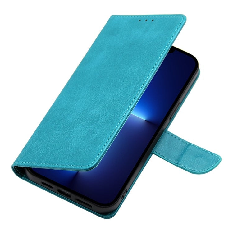 For Samsung Galaxy S25 5G Calf Texture Buckle Flip Leather Phone Case(Light Blue) - Galaxy S25 5G Cases by PMC Jewellery | Online Shopping South Africa | PMC Jewellery | Buy Now Pay Later Mobicred