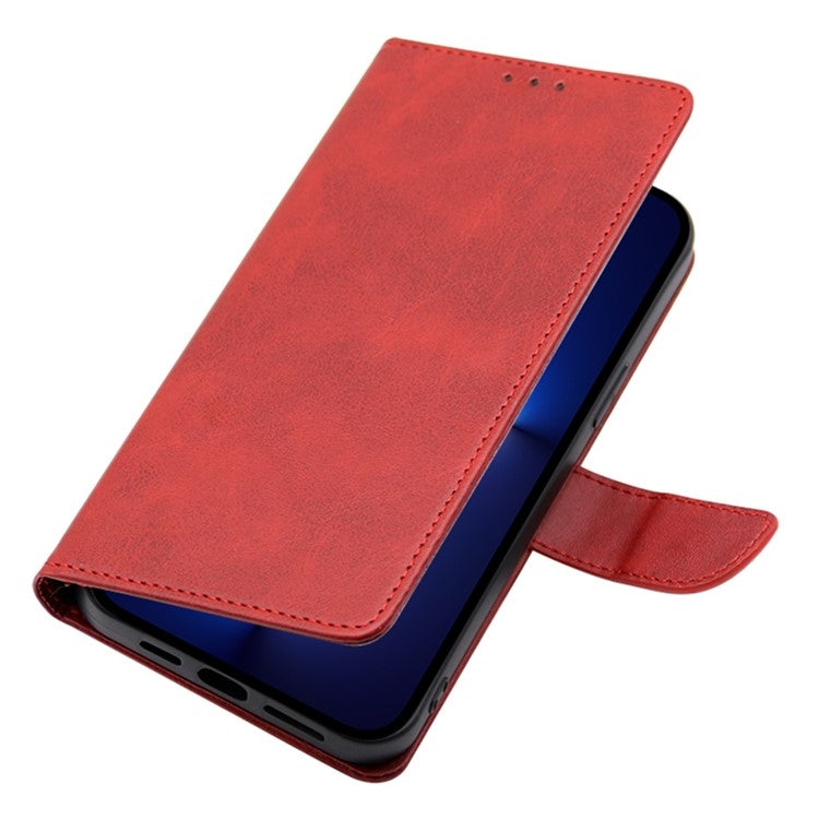 For Samsung Galaxy S25 Ultra 5G Calf Texture Buckle Flip Leather Phone Case(Red) - Galaxy S25 Ultra 5G Cases by PMC Jewellery | Online Shopping South Africa | PMC Jewellery | Buy Now Pay Later Mobicred