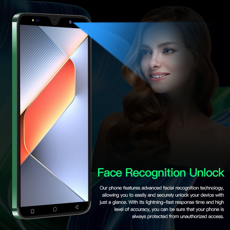 Povo6 Neo / DP29, 1GB+16GB, Face Identification, 5.0 inch Android 8.1 MTK6580M Quad Core, Network: 3G, Dual SIM, Plug:UK Plug(Green) - free shipping - PMc TechLife - Order now!