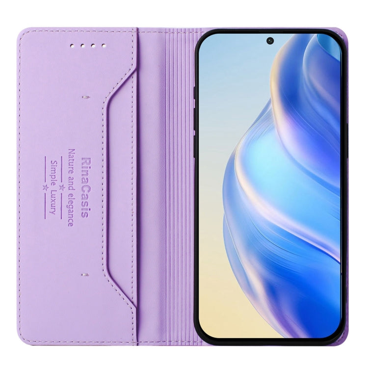 For Ulefone Note 20 Pro RC01 Dual-Folded Magnetic Suction RFID Leather Phone Case(Light Purple) - Ulefone Cases by PMC TechLife | Online Shopping South Africa | PMC TechLife | Buy Now Pay Later Mobicred