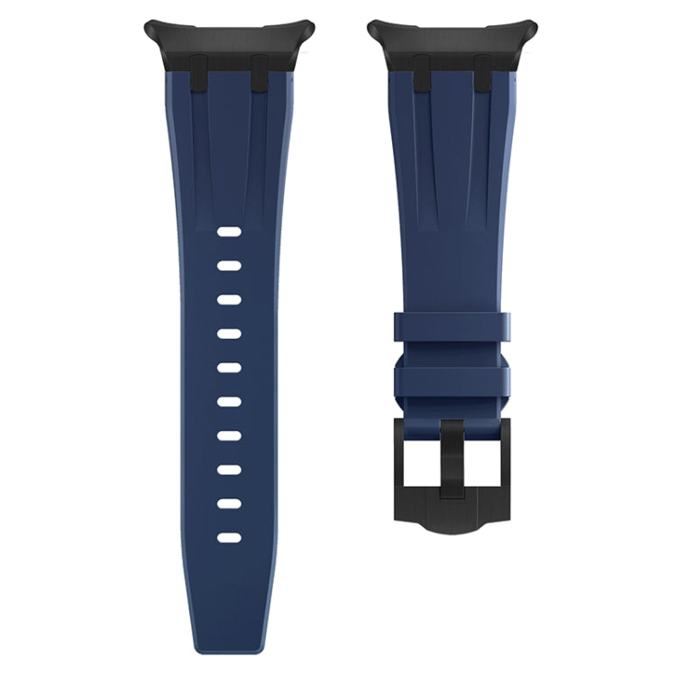 For Samsung Galaxy Watch Ultra 47mm AP Series Liquid Silicone Watch Band(Black Blue) - free shipping - PMc TechLife - Order now!