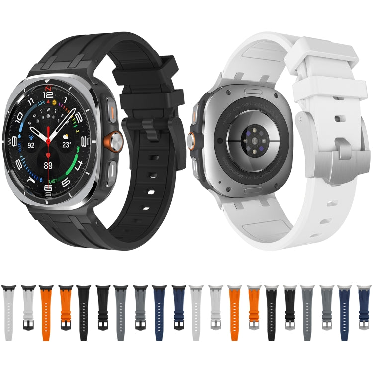 For Samsung Galaxy Watch Ultra 47mm AP Series Liquid Silicone Watch Band(Black Grey) - free shipping - PMc TechLife - Order now!
