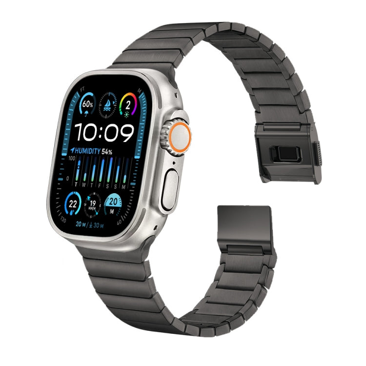 For Apple Watch 42mm / 41mm / 40mm / 38mm Bamboo Norman Buckle Stainless Steel Watch Band(Slate) - free shipping - PMC TechLife - Order now!