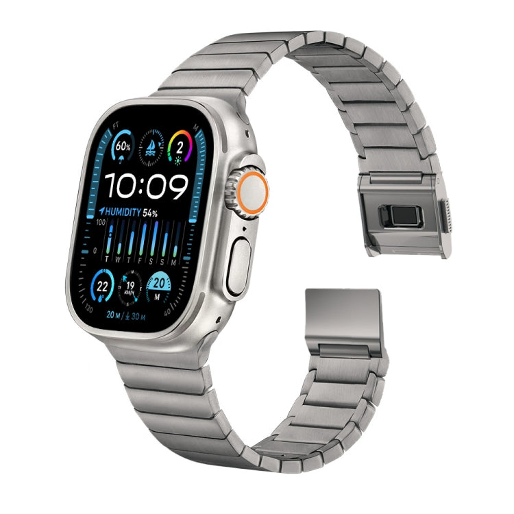 For Apple Watch 42mm / 41mm / 40mm / 38mm Bamboo Norman Buckle Stainless Steel Watch Band(Natural) - free shipping - PMC TechLife - Order now!