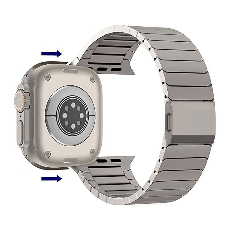 For Apple Watch 42mm / 41mm / 40mm / 38mm Bamboo Norman Buckle Stainless Steel Watch Band(Silver) - free shipping - PMC TechLife - Order now!