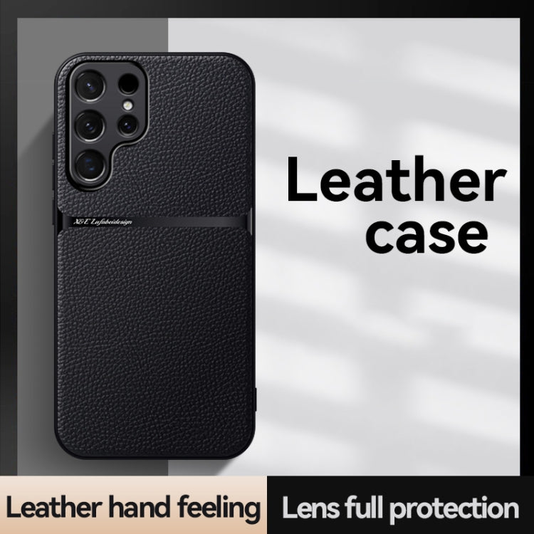 For Samsung Galaxy S25 Ultra 5G Litchi Leather Magnetic Full Coverage Shockproof Phone Case(Green) - free shipping - PMC Jewellery - Order now!