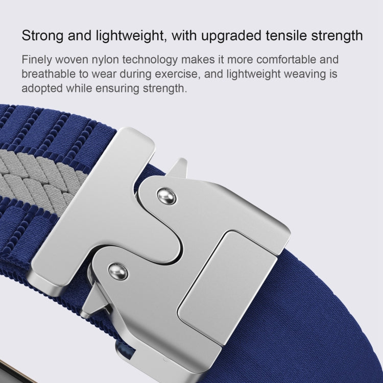 For Apple Watch 46mm / 49mm / 45mm / 44mm Parachute Buckle Braided Nylon Watch Band(Black Orange) - Watch Bands by PMc TechLife | Online Shopping South Africa | PMc TechLife | Buy Now Pay Later Mobicred