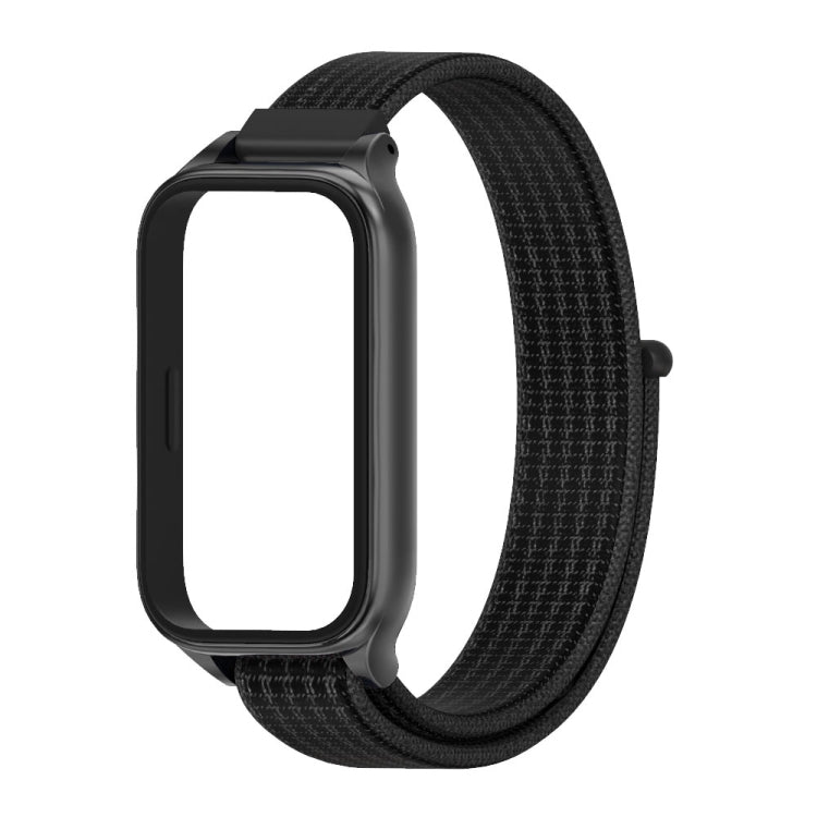 For Xiaomi Smart Band 9 Active / Redmi Band 3 Mijobs Metal Shell Nylon Loop Watch Band(Black) - free shipping - PMc TechLife - Order now!