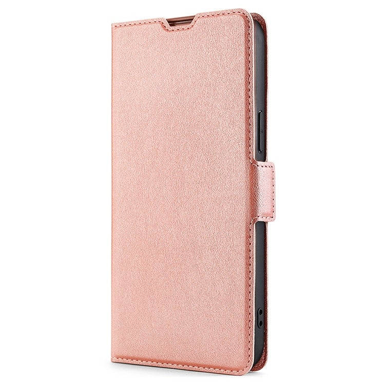 For Samsung Galaxy S25 5G Ultra-thin Voltage Side Buckle Horizontal Flip Leather Phone Case(Rose Gold) - Galaxy S25 5G Cases by PMC Jewellery | Online Shopping South Africa | PMC Jewellery | Buy Now Pay Later Mobicred