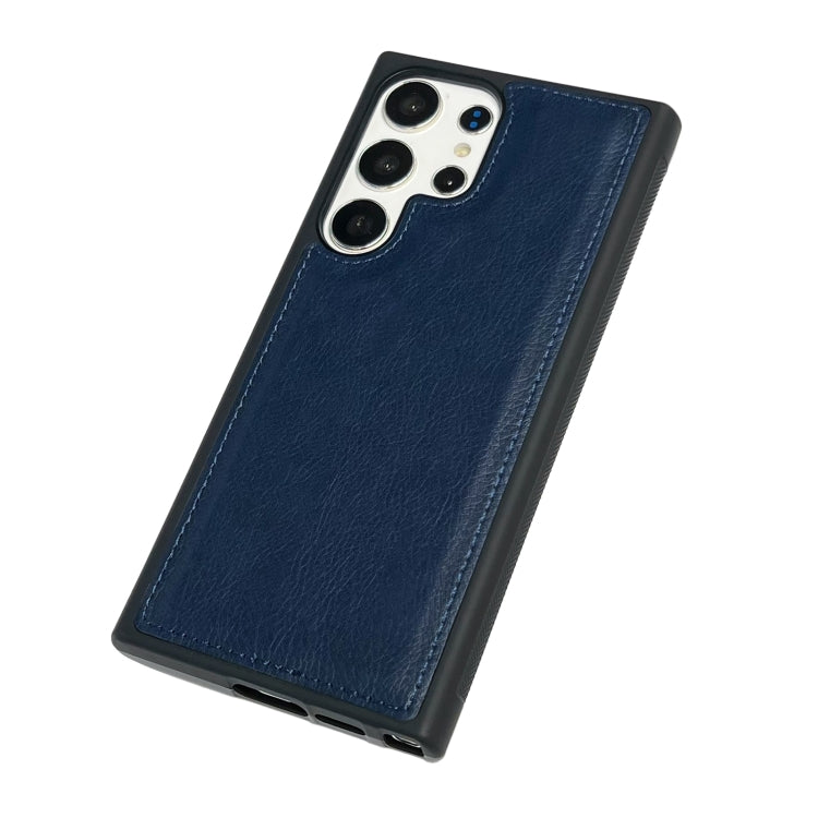 For Samsung Galaxy S25 Ultra 5G Cowhide Texture Back Cover Phone Case(Royal Blue) - Galaxy S25 Ultra 5G Cases by PMC Jewellery | Online Shopping South Africa | PMC Jewellery | Buy Now Pay Later Mobicred