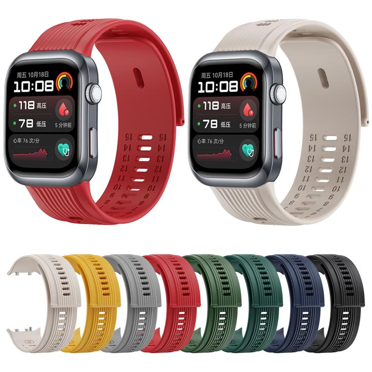 For Huawei Watch D2 Silicone Watch Band Wristband(Yellow) - Watch Bands by PMc TechLife | Online Shopping South Africa | PMc TechLife | Buy Now Pay Later Mobicred