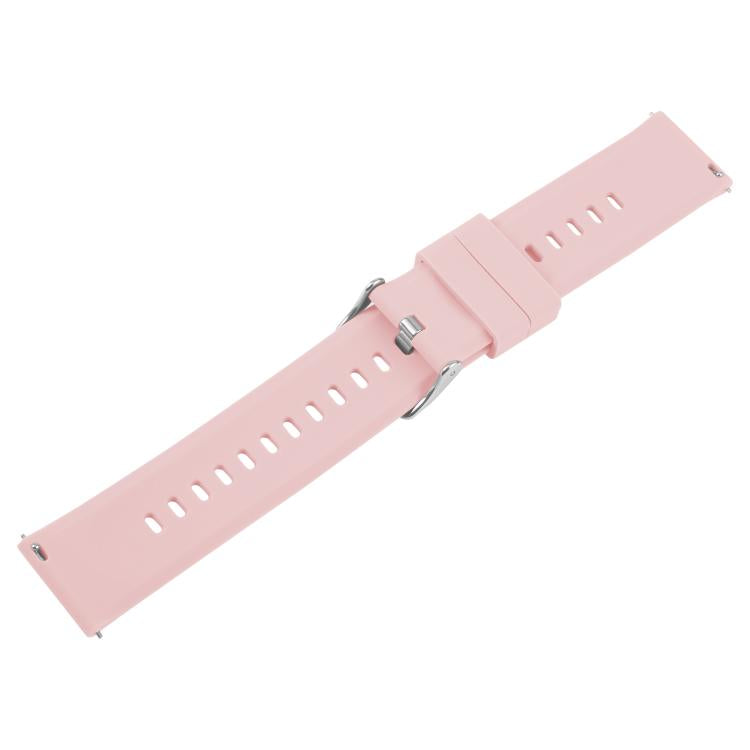 18mm Solid Color Steel Buckle Silicone Watch Band(Pink) - free shipping - PMc TechLife - Order now!