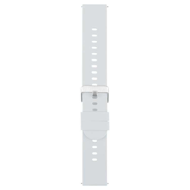 22mm Solid Color Steel Buckle Silicone Watch Band(Starlight) - 22mm Bands by PMc TechLife | Online Shopping South Africa | PMc TechLife | Buy Now Pay Later Mobicred
