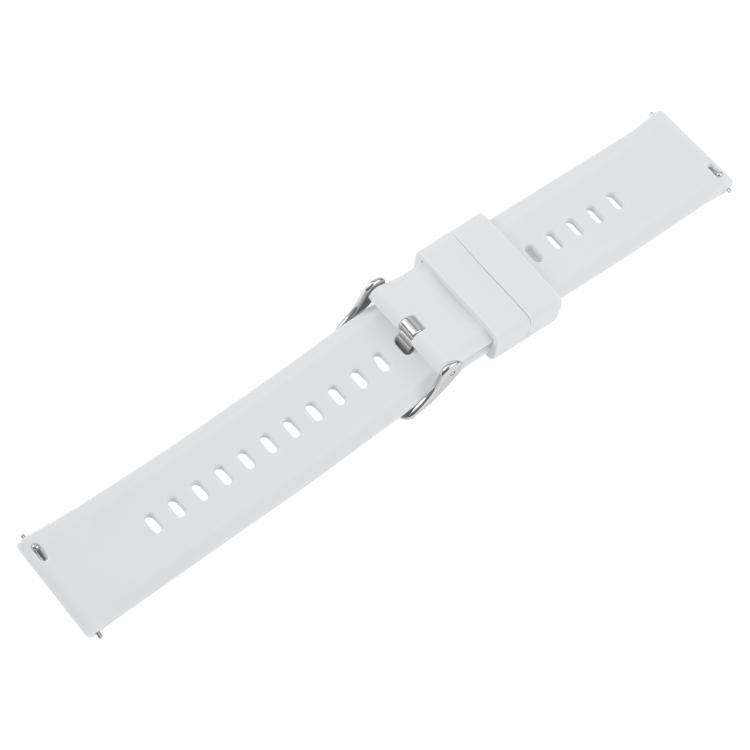 22mm Solid Color Steel Buckle Silicone Watch Band(Starlight) - 22mm Bands by PMc TechLife | Online Shopping South Africa | PMc TechLife | Buy Now Pay Later Mobicred