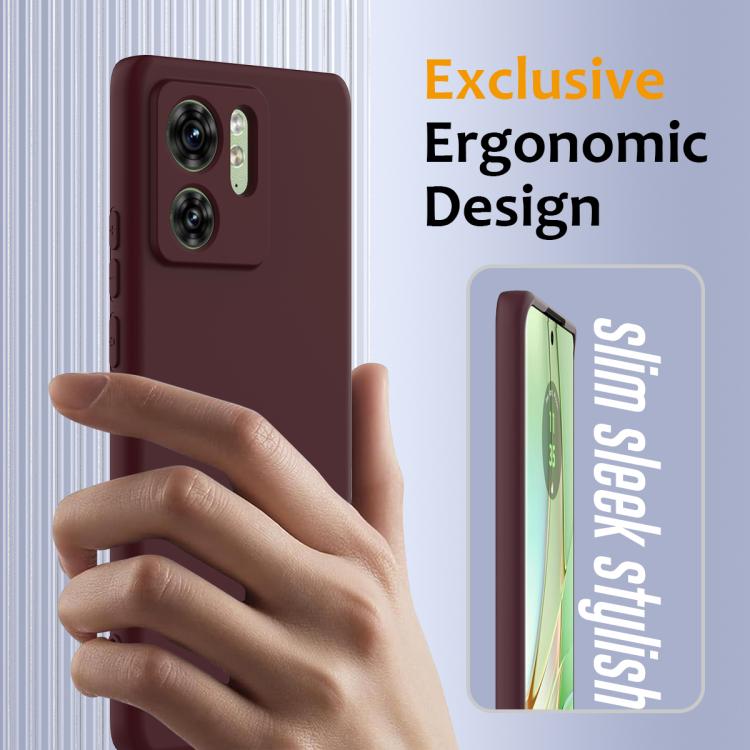 For Motorola Edge 40 Shockproof Silicone Magsafe Phone Case(Plum Color) - free shipping - PMC TechLife - Order now!