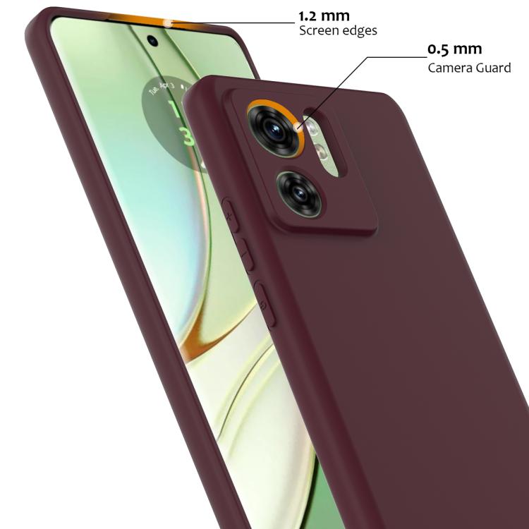 For Motorola Edge 40 Shockproof Silicone Magsafe Phone Case(Plum Color) - free shipping - PMC TechLife - Order now!