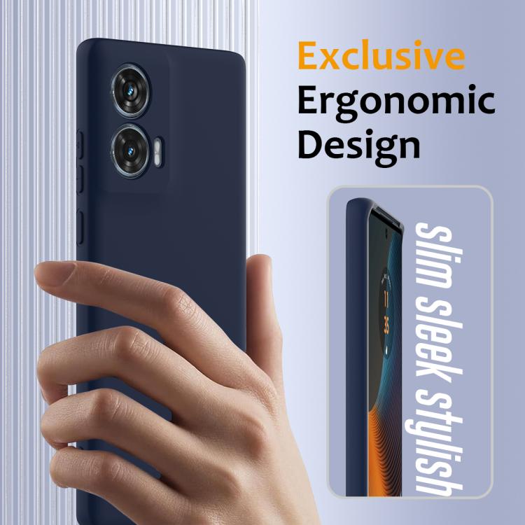 For Motorola Edge 50 Fusion Shockproof Silicone Magsafe Phone Case(Navy Blue) - free shipping - PMC TechLife - Order now!