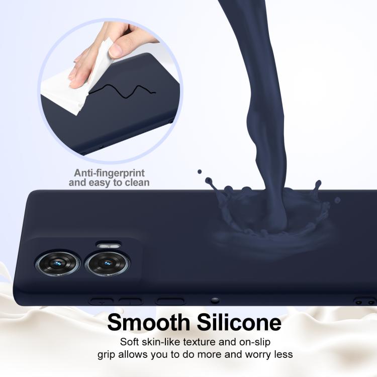 For Motorola Edge 50 Fusion Shockproof Silicone Magsafe Phone Case(Navy Blue) - free shipping - PMC TechLife - Order now!