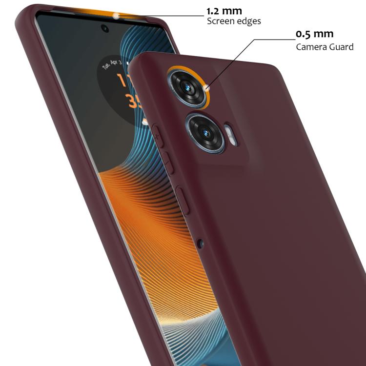 For Motorola Edge 50 Fusion Shockproof Silicone Magsafe Phone Case(Plum Color) - free shipping - PMC TechLife - Order now!