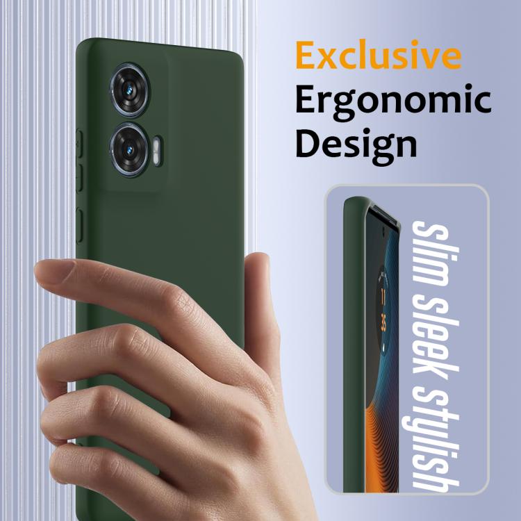 For Motorola Edge 50 Fusion Shockproof Silicone Magsafe Phone Case(Dark Green) - free shipping - PMC TechLife - Order now!