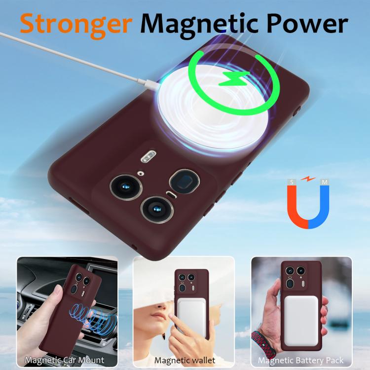 For Motorola Edge 50 Ultra Shockproof Silicone Magsafe Phone Case(Plum Color) - free shipping - PMC TechLife - Order now!