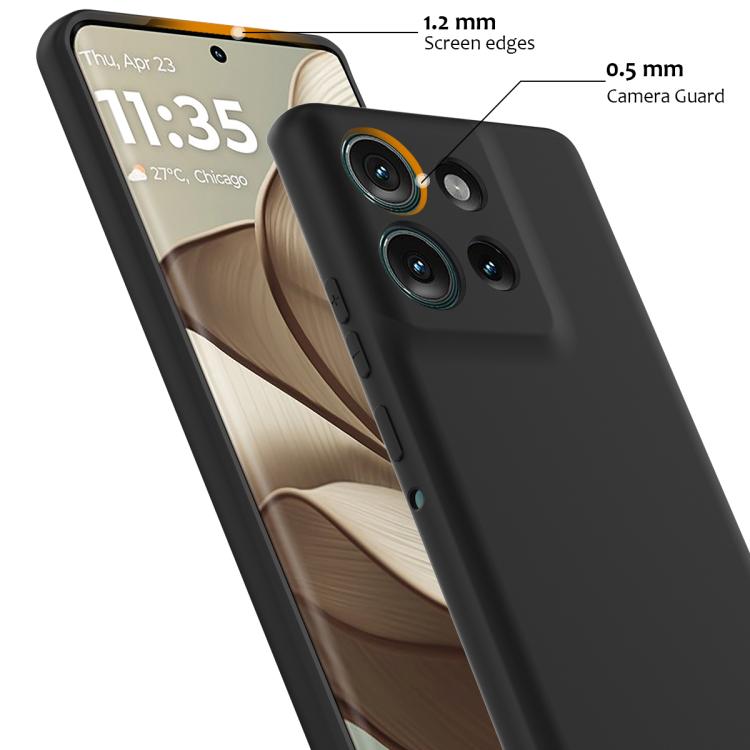 For Motorola Edge 50 5G Shockproof Silicone Magsafe Phone Case(Black) - free shipping - PMC TechLife - Order now!