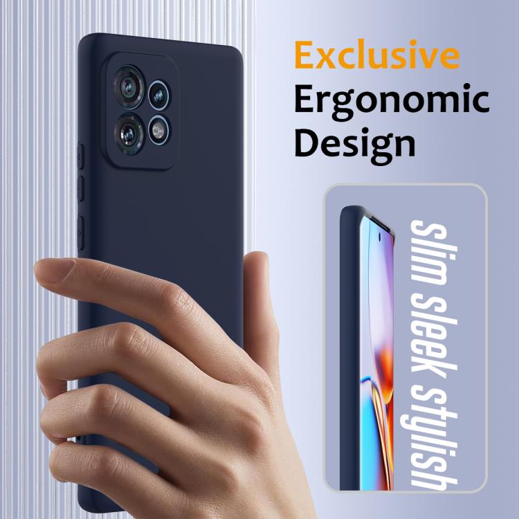 For Motorola Edge 40 Pro 5G Shockproof Silicone Magsafe Phone Case(Navy Blue) - free shipping - PMC TechLife - Order now!