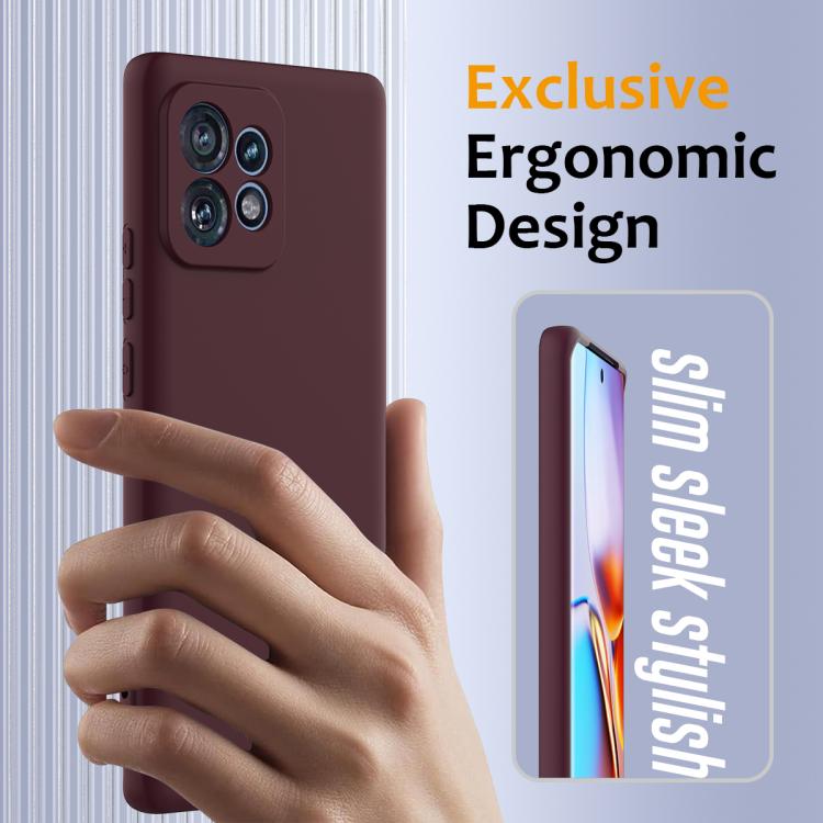 For Motorola Edge 40 Pro 5G Shockproof Silicone Magsafe Phone Case(Plum Color) - free shipping - PMC TechLife - Order now!