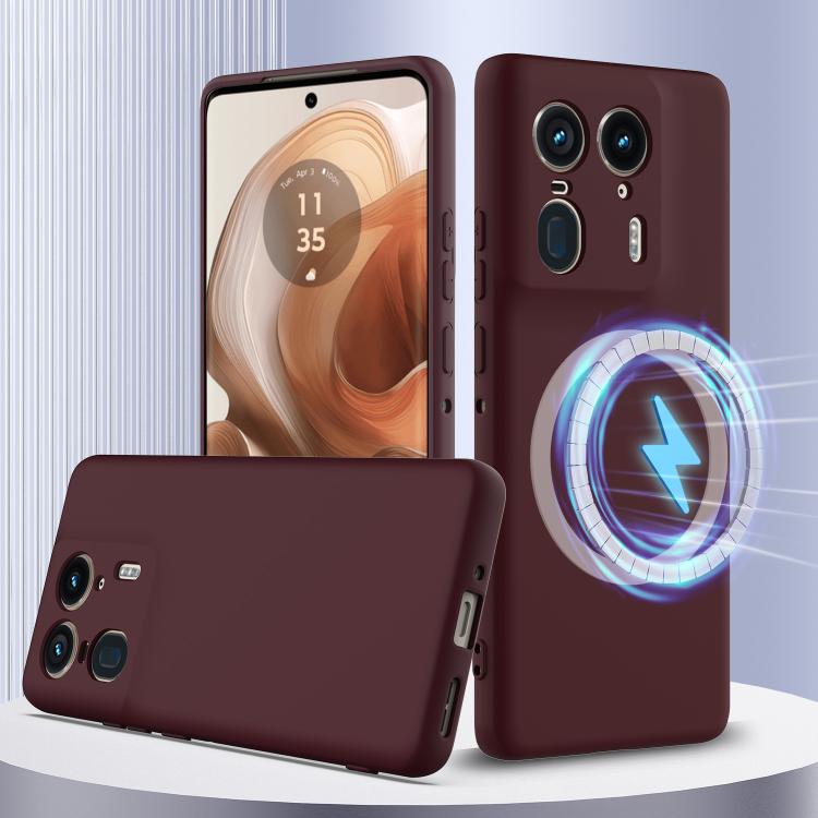 For Motorola Moto X50 Ultra Shockproof Silicone Magsafe Phone Case(Plum Color) - free shipping - PMC TechLife - Order now!