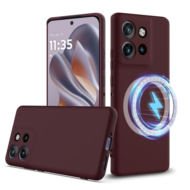 For Motorola Edge 50 Neo / Moto S50 Shockproof Silicone Magsafe Phone Case(Plum Color) - free shipping - PMC TechLife - Order now!