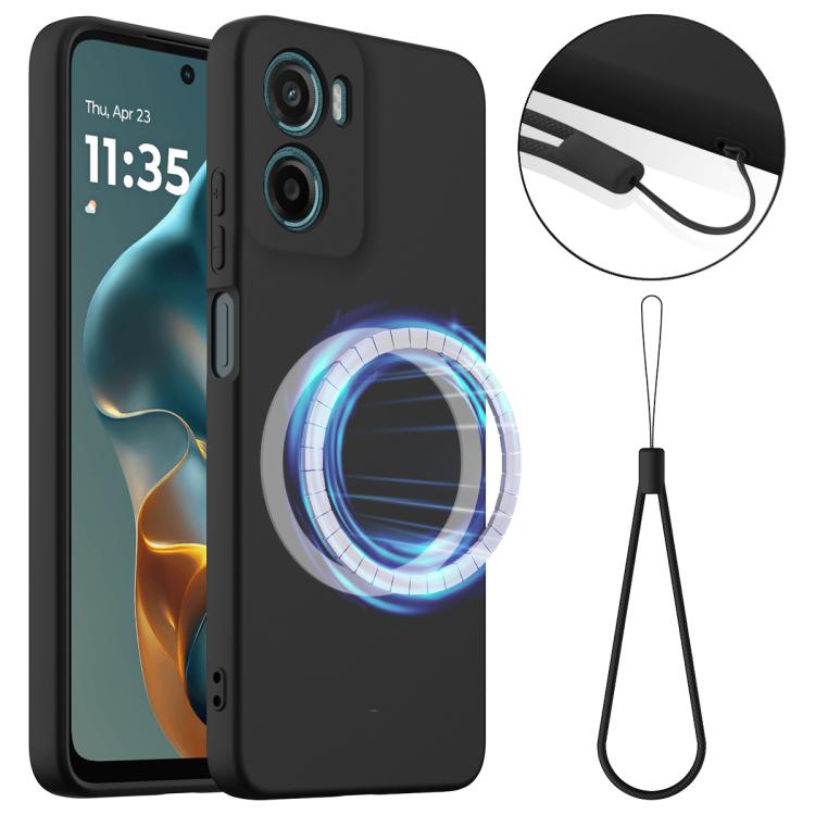 For Motorola Moto G05 / E15 Shockproof Silicone Magsafe Phone Case(Black) - free shipping - PMC TechLife - Order now!