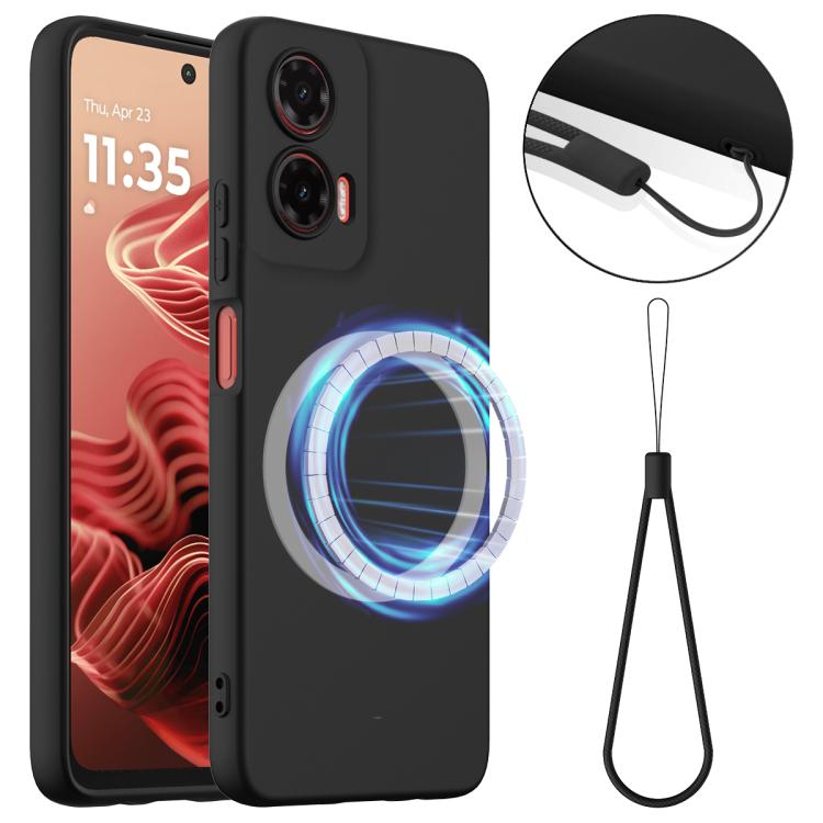 For Motorola Moto G35 5G Shockproof Silicone Magsafe Phone Case(Black) - free shipping - PMC TechLife - Order now!