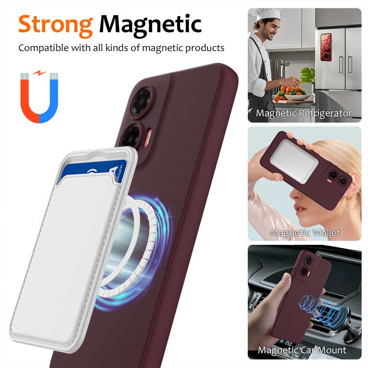 For Motorola Moto G35 5G Shockproof Silicone Magsafe Phone Case(Plum Color) - free shipping - PMC TechLife - Order now!