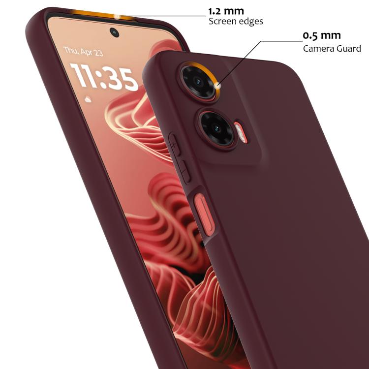 For Motorola Moto G35 5G Shockproof Silicone Magsafe Phone Case(Plum Color) - free shipping - PMC TechLife - Order now!