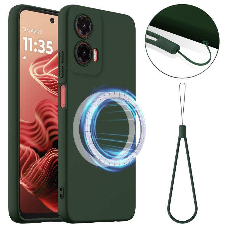 For Motorola Moto G35 5G Shockproof Silicone Magsafe Phone Case(Dark Green) - free shipping - PMC TechLife - Order now!