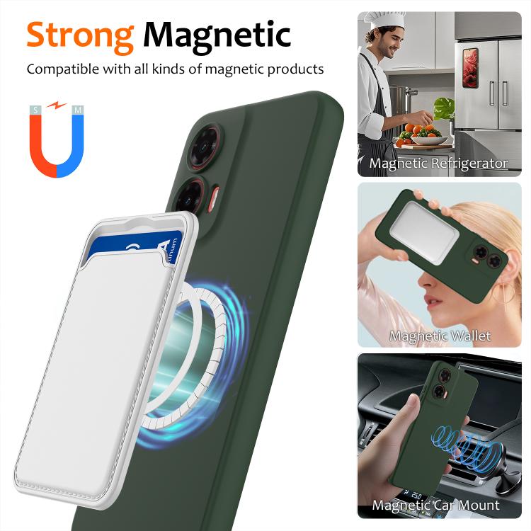 For Motorola Moto G35 5G Shockproof Silicone Magsafe Phone Case(Dark Green) - free shipping - PMC TechLife - Order now!